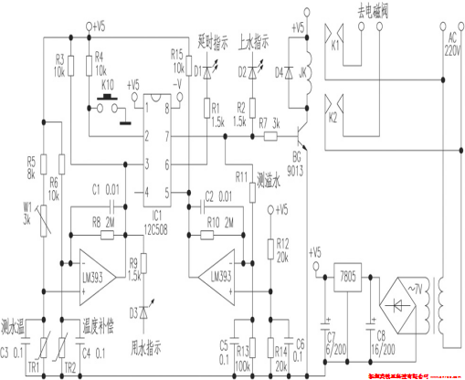 PIC12C508單片機(jī)太陽能熱水自動(dòng)控制器