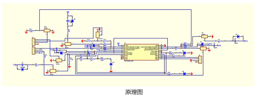 mtouch觸摸開關(guān)解決方案原理圖