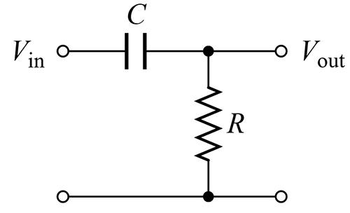 RC高通濾波器